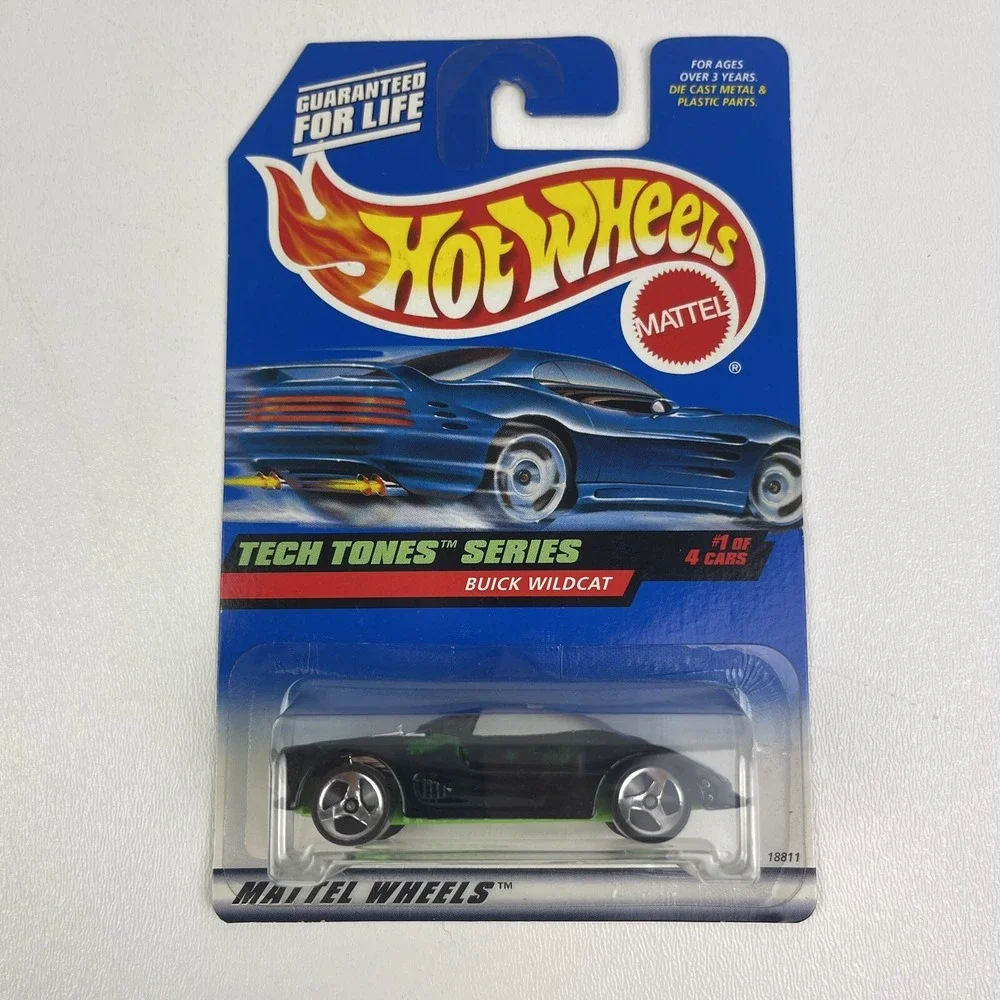 1998 Hot Wheels Buick Wildcat 745 Black Spoke Tech Tones Series 1 Of 4